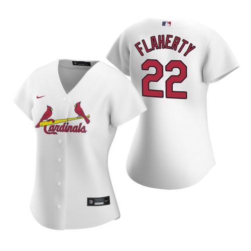 Womens St. Louis Cardinals Jack Flaherty Cool Base Replica Jersey White