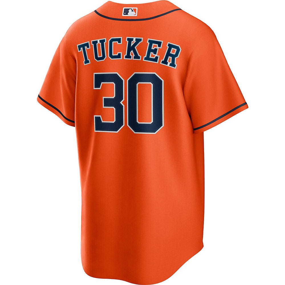 Men's Houston Astros Kyle Tucker Cool Base Replica Alternate Jersey - Orange