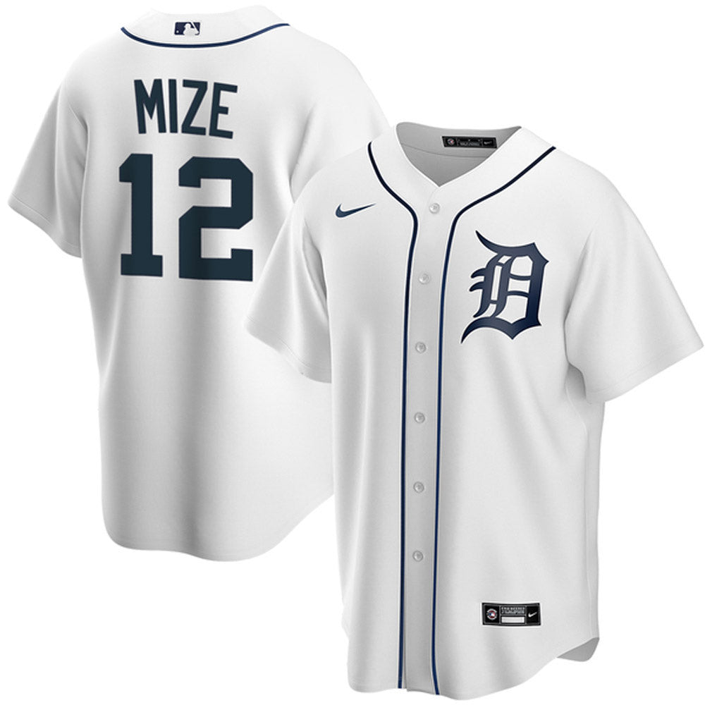Youth Detroit Tigers Casey Mize Cool Base Replica Home Jersey - White